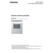 Toshiba TCB SC643TLE Controller manual cover