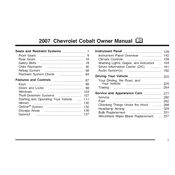 Chevrolet Cobalt 2007 manual cover