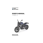 BMW F 900 R 2020 Motorcycle manual cover