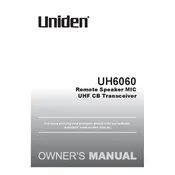 Uniden UH6060 Transceiver manual cover