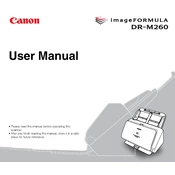 Canon imageFORMULA DR-M260 manual cover