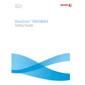 Xerox DocuColor 7002 Printer manual cover