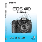 Canon EOS 40D manual cover