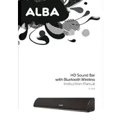 Alba B-3319 427/7578 Soundbar manual cover