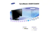 Samsung 204BW TV manual cover