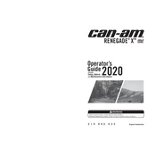 Can-Am Renegade X mr 570 2020 Vehicle manual cover