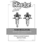 Clarke 3120169 CAT155 Filter Regulators manual cover