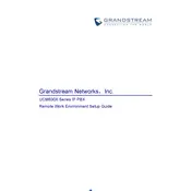 Grandstream UCM6300 IP PBX Remote Work Environment Hub manual cover