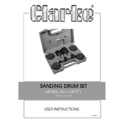 Clarke 3120188 CAT171 Sanding Drum Set manual cover