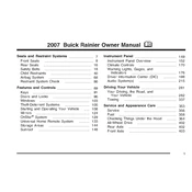 Buick Rainier 2007 manual cover