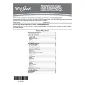 Whirlpool WMH54521JV Microwave manual cover