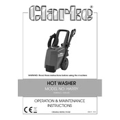 Clarke 7320180 Harry Hot Washer manual cover