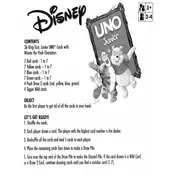 UNO Mattel King Size Card Winnie the Pooh 54480 Card Game manual cover