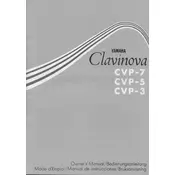 Yamaha Clavinova CVP-3 Piano manual cover