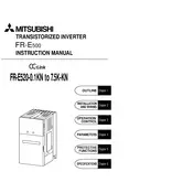 Mitsubishi FR-E500 FR-E520-0.1KN Inverter manual cover