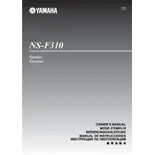 Yamaha NS-F310 Speaker manual cover