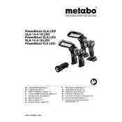 Metabo PowerMaxx SLA LED Lamp manual cover