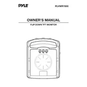 Pyle PLVWR7800 Monitor manual cover