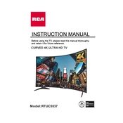 RCA RTUC5537 TV manual cover