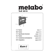 Metabo TaE 2019 Tacker manual cover