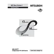 Mitsubishi S-SHEETSET-E Software manual cover