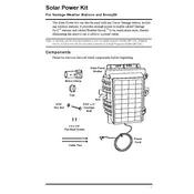 Davis 7707 Solar Power Kit manual cover