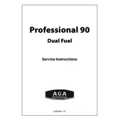 AGA Professional 90 Cooker manual cover