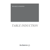 De Dietrich DTI1043B Hob manual cover