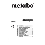 Metabo RS 1100 Pneumatic Tool manual cover