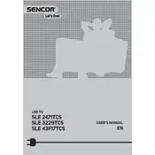 Sencor SLE 43F17TCS Television manual cover