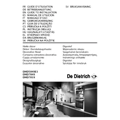 De Dietrich DHD584XE1 Hood manual cover