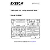 Flir Extech MG500 Tester manual cover