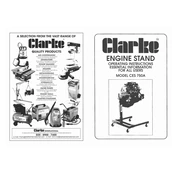 Clarke 7610120 CES750A Engine Stand manual cover