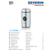 Severin KM 3879 Coffee Grinder manual cover