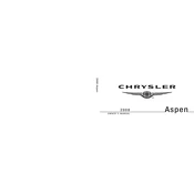 Chrysler Aspen 2008 SUV manual cover