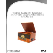 Pyle PTCD56UBWD Turntable System manual cover