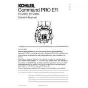 Kohler PCV850 Engine manual cover