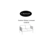 Crosley СO6232 Loveseat manual cover