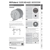 Roland KD-A22 manual cover