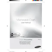 Samsung SMH2117S Microwave manual cover