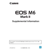 Canon EOS M6 Mark II manual cover