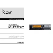 Icom IC-F9511HT Transceiver manual cover