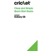 Samsung Galaxy S8 Cricket SM-G950UZKAAIO Phone manual cover