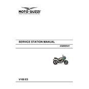 Moto Guzzi V100 E5 Motorcycle manual cover