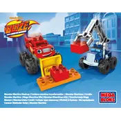 Mega Bloks Mattel Blaze Monster Machine Mashup DRX14 Construction Set manual cover