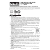 Sealey PC310 Valet Machine manual cover