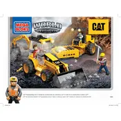 Mega Bloks Mattel World Builders Cat Roadbuilding CYY02 Construction Set manual cover