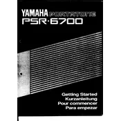 Yamaha PSR-6700 Keyboard manual cover