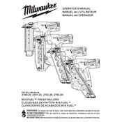 Milwaukee M18 Fuel 2740-20 Nailer manual cover