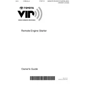 Toyota Corolla Remote Engine Starter 2011 Sedan manual cover